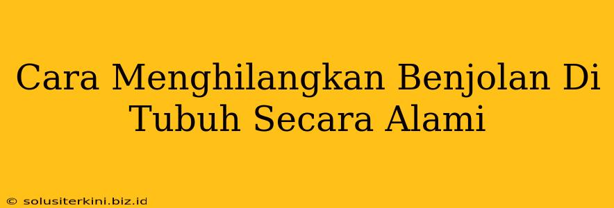 Cara Menghilangkan Benjolan Di Tubuh Secara Alami