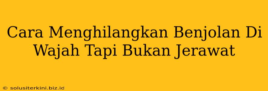 Cara Menghilangkan Benjolan Di Wajah Tapi Bukan Jerawat